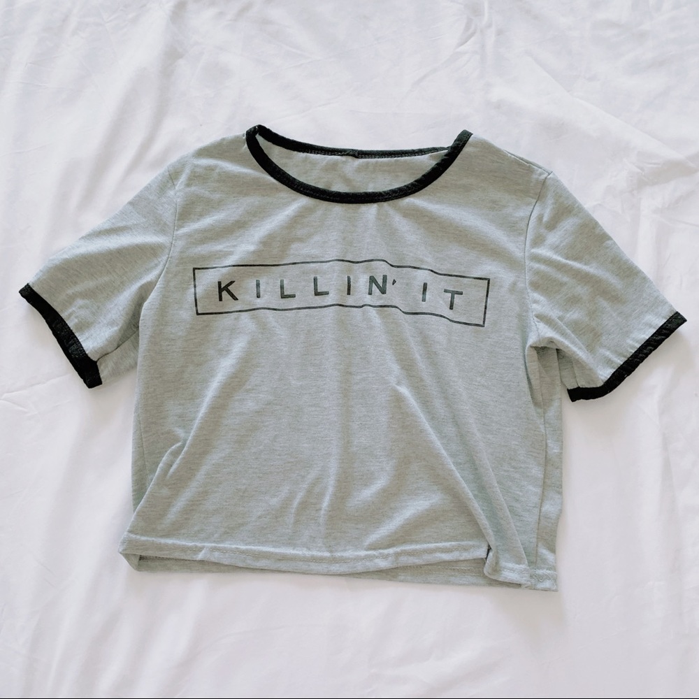 “Killin’ It” Cropped Ringer Tee